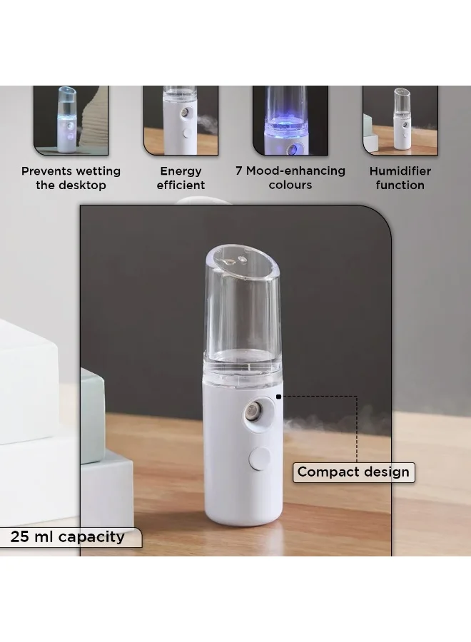 Home Box Nova Mini Mist Humidifier Spray With 7 - Colour Led Light - 25 Ml