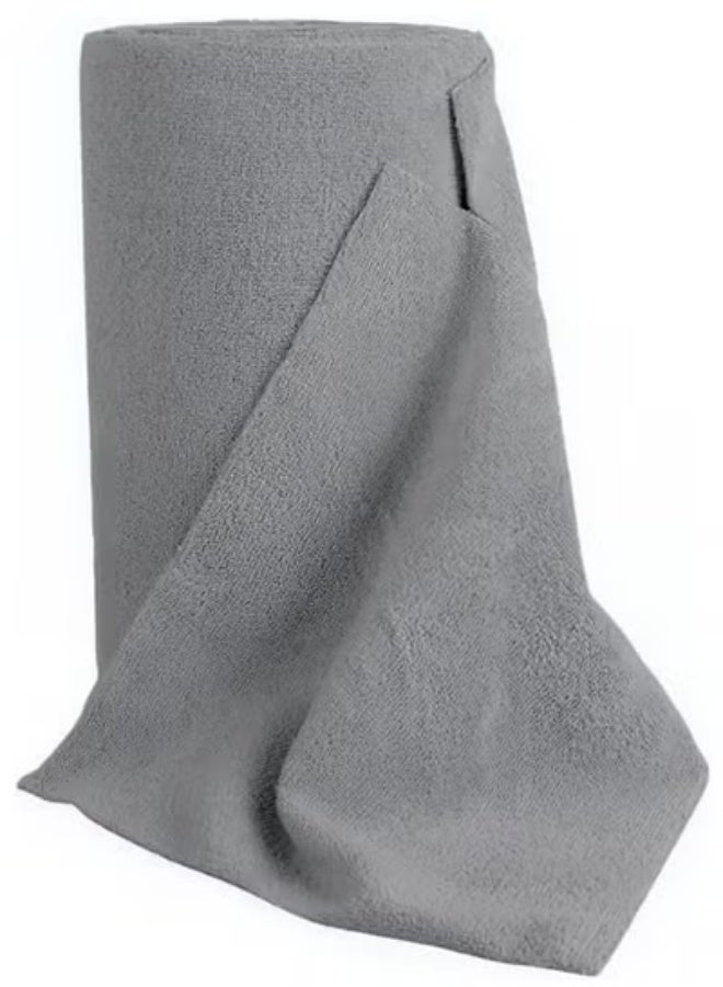 ZAQ Microfiber Cleaning Cloth Multicolour Pack of 20 30x40 centimeter + 50 Pcs Microfiber Cleaning Cloth Roll 30x30 cm Tear-Easy Sheets, Super Absorbent, Lint-Free & Reusable Towels for Car, Kitchen.(Grey)Bundle - Image 3