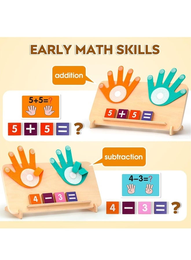 Beauenty Kids Math Manipulatives Homeschool Supplies, Preschool Learning Toys for Toddlers 2-4 Years, Math Game Number Blocks Montessori Toys for 3 4 5 Year Old Boys Girls Preschool Kindergarten - Image 4