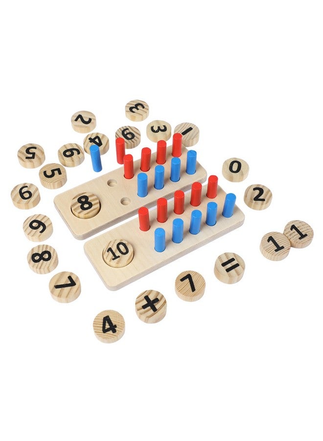 سمونيو لعبة لوحة العد الخشبية، أدوات تعليمية مكونة من عشرة صفوف - ألعاب تعليمية وحسابية - Image 3