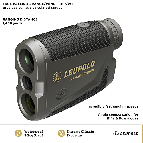 Leupold RX-1400I TBR/W Gen 2 w/Flightpath Rangefinder, Black/Gray - Image 2