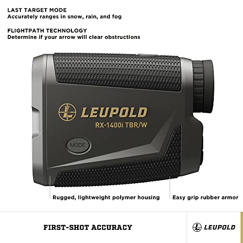 Leupold RX-1400I TBR/W Gen 2 w/Flightpath Rangefinder, Black/Gray - Image 5