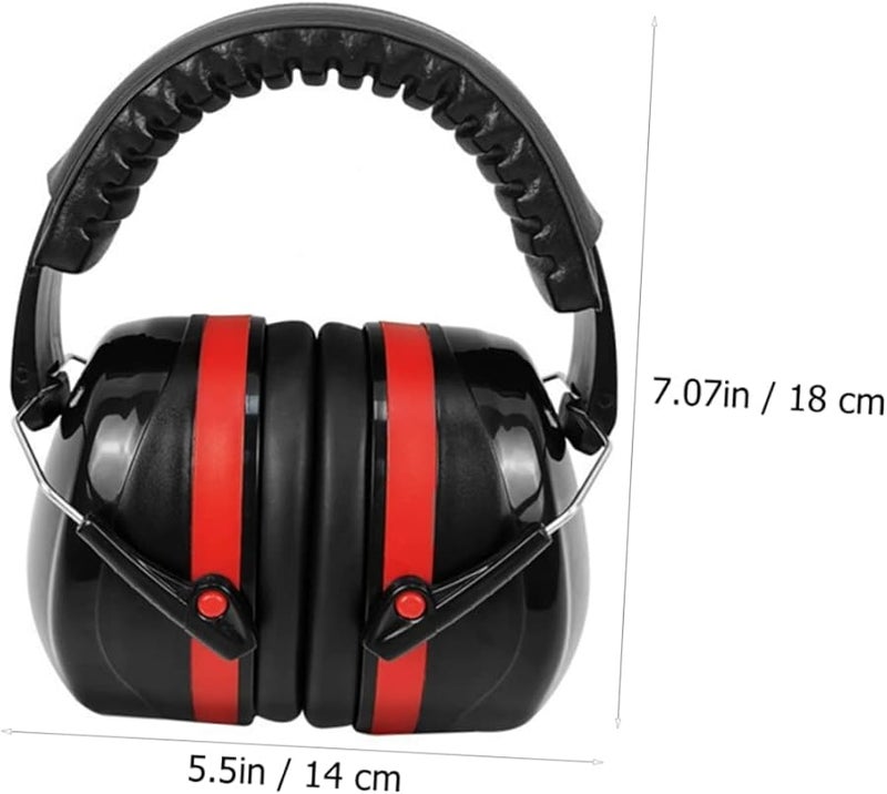 Jofuny Noise Cancelling Headphones For Drummers Protective Earmuffs With Dense Sponge Black - Image 3