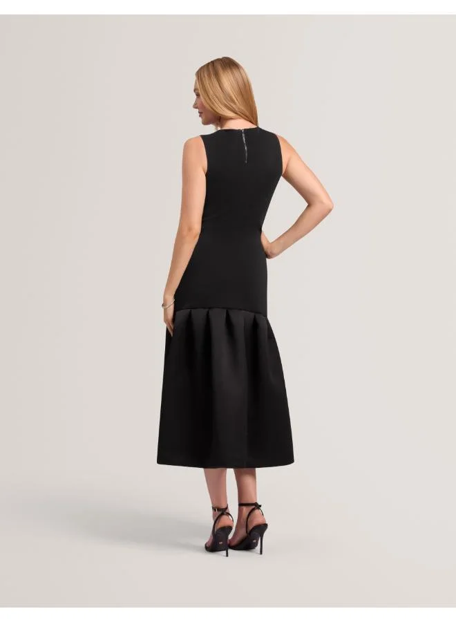 Ted Baker  Woven Mix Midi Dress for Women | Best Price UAE