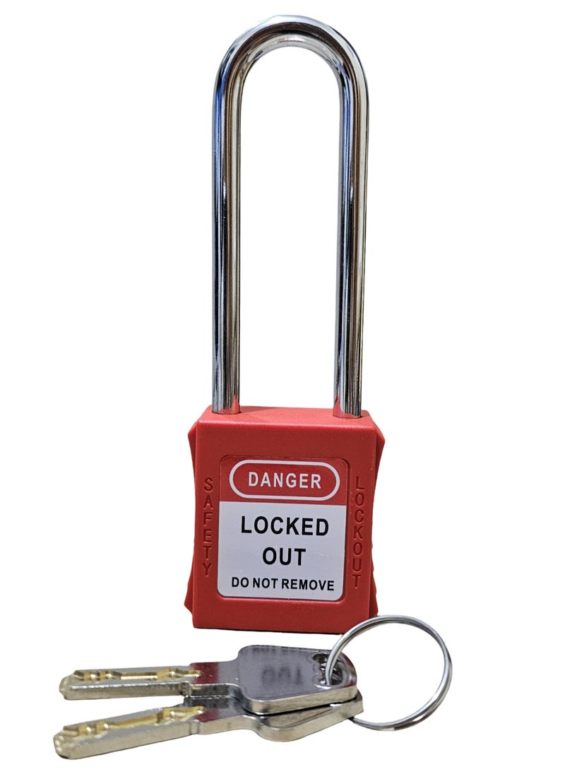 ماركة غير محددة قفل أمان صناعي أحمر من طراز DANGER/LOCKED OUT  - Image 1