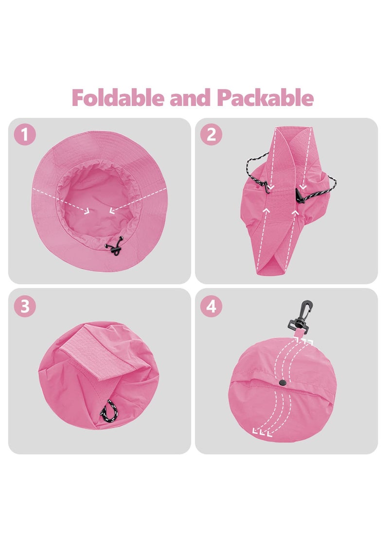 Bonita - Wide Brim Bucket Hat Sun Hat Sunshade Cotton Hat For Men And Women Waterproof Travel Friendly Fishing Gardening Beach Hat - Image 1