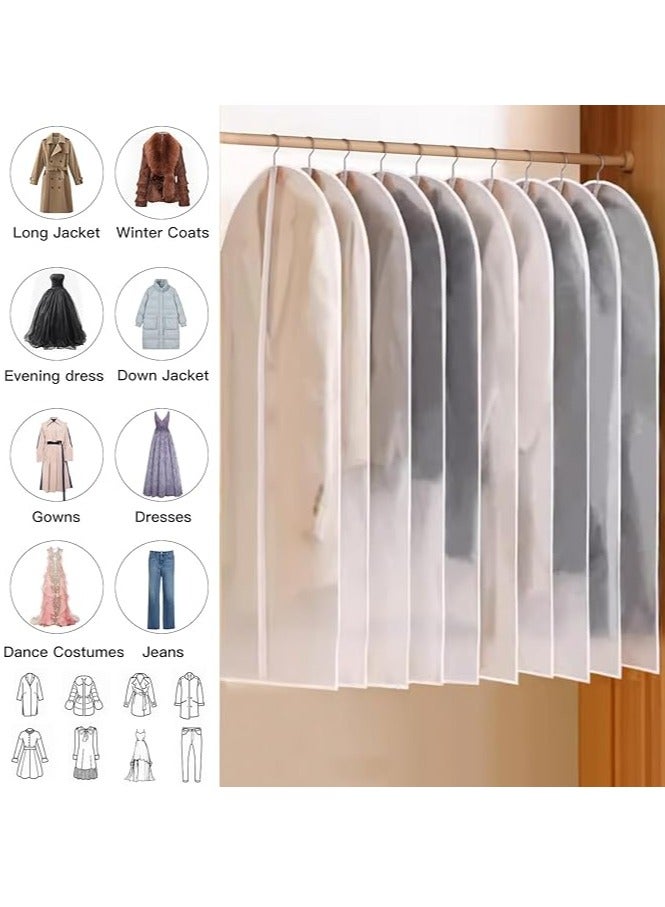 6 Pack Garment Bags for Hanging Clothes Dust Resistant Clothing Bags PEVA Breathable Clothes Protectors with Zipper for Dress, Bags, Coat（60×120CM）  - Image 3