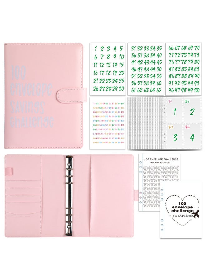 HONGYANG Envelope Challenge Binder Couple's 100-day Challenge Saving Savings Hand Account Notebook - Image 1