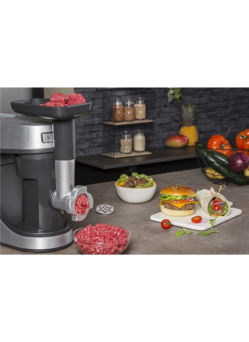 Krups - Krups KA631D Stand Mixer Master Perfect Gourmet 1100 Watts 8 Speeds 4.6L Stainless Steel Bowl 5 Accessories: Baking Set, Flex-Bowl, Shredding Unit Brushed Stainless Steel - Image 1