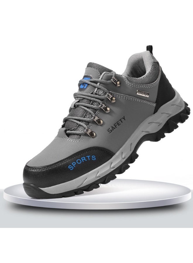 NIBEMINENT Steel Toe Cap Shoes For Men Work Boots Puncture-Proof Work Safety Shoes Protective Working Shoes Male Footwear Security Sneakers - Image 1