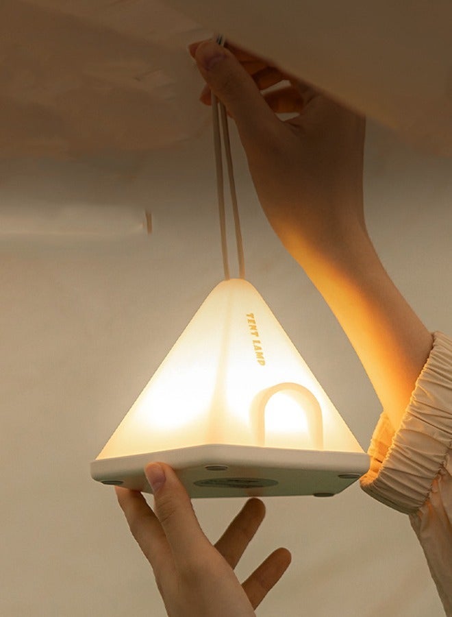 HaveDream Tent Night Light, Bedroom Charging Atmosphere Light, Simple Bedside Lamp, Outdoor Camping Portable Atmosphere Night Light, Green - Image 5