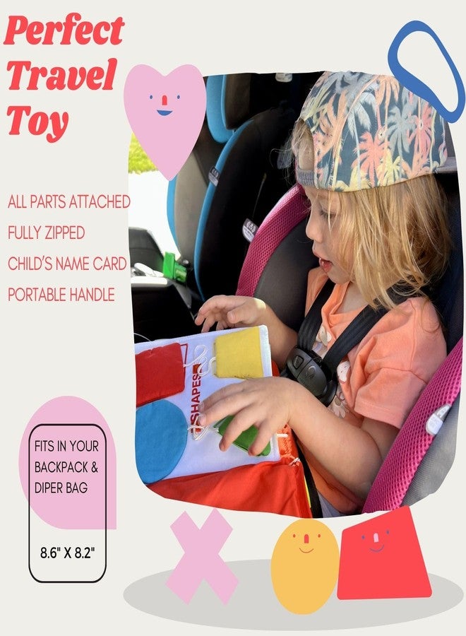 TAVVA My Quiet Book - Toddler Travel Essential, Car Plane Activity Books, Montessori Busy Board Book, Airplane Toys for Toddlers 1-3, Gifts for 1 2 3 4 Year Old Girl, Birthday Gifts Toys Age 2-4 - Image 2