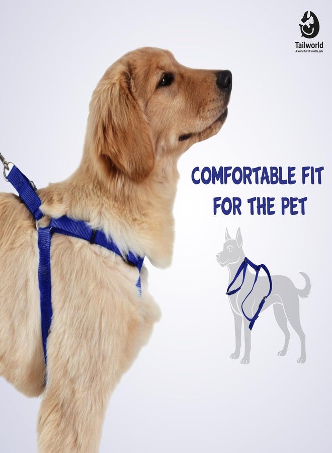 Tailworld Dog Harness | Soft Nylon Harness | Adjustable and Highly Durable Material| Medium and Large All Breeds for Dogs| Easy Control Dog Chest Belt| No More Pulling Or Choking - Image 4