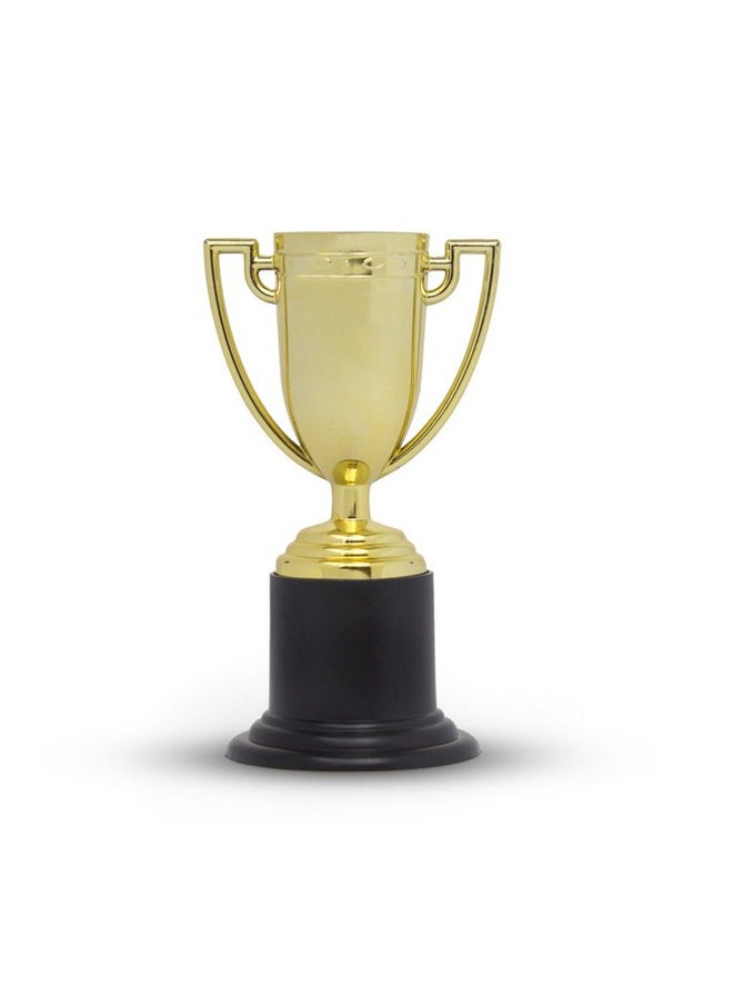 Kidsthrill KIDSTHRILL Bulk Pack of Trophy and Awards for Kids | 12 Piece Set Plastic Golden Cup Trophies l Great for Party Favors, Prizes, Sport Events  - Image 2