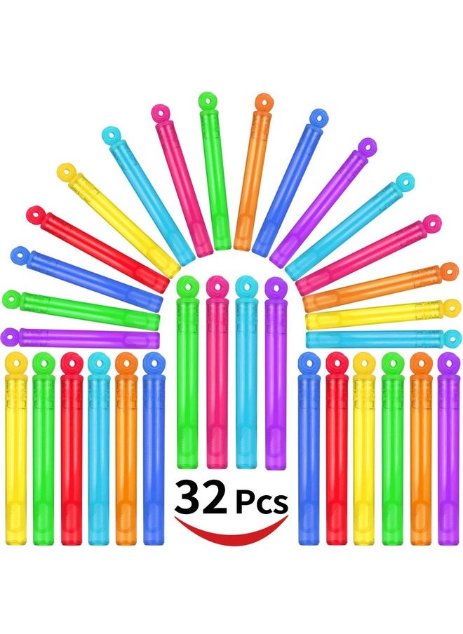 JASNKKONT 32-Piece 8 Colors Mini Bubble Wands Assortment Party Favors Toys For Kids Child, Christmas Celebration,Thanksgiving New Year, Themed Birthday,Wedding, Bath Time,Summer Outdoor Gifts For Girls Boys  - Image 3