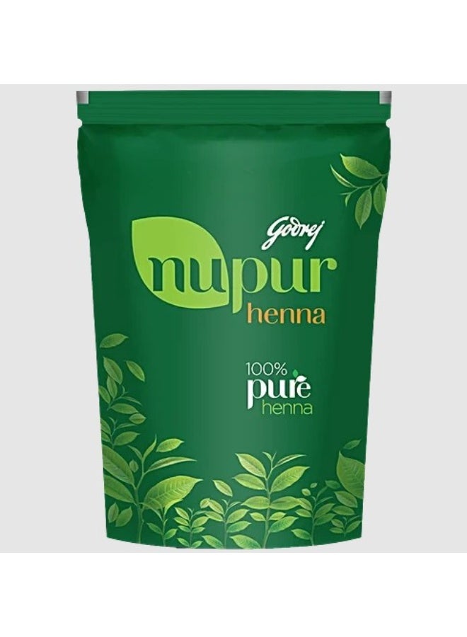 Godrej Nupur 100% Pure Henna Powder for Hair Colour & Conditioning | Natural Herbal Mehndi for Hair, Hands & Feet | 200g - Image 2
