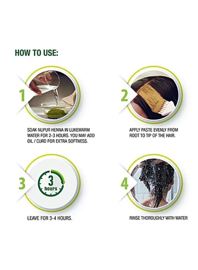 Godrej Nupur 100% Pure Henna Powder for Hair Colour & Conditioning | Natural Herbal Mehndi for Hair, Hands & Feet | 200g - Image 4