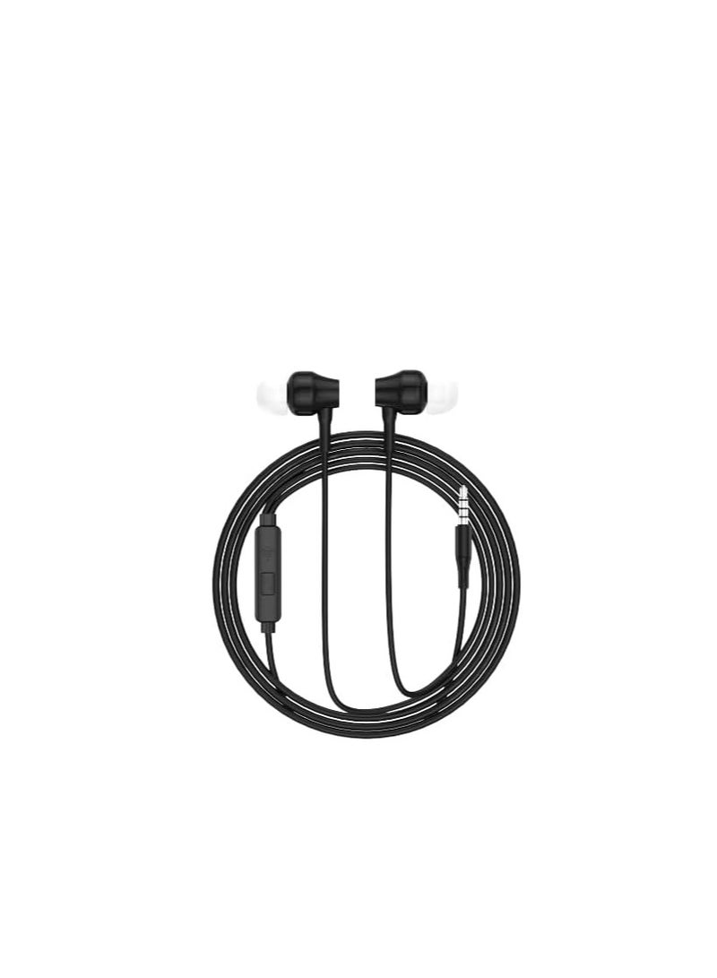 Tingwode SM-10 Stereo Headset With Microphone And Comfortable Wearing For Mobile Phone 1.2 M - Black - Image 1