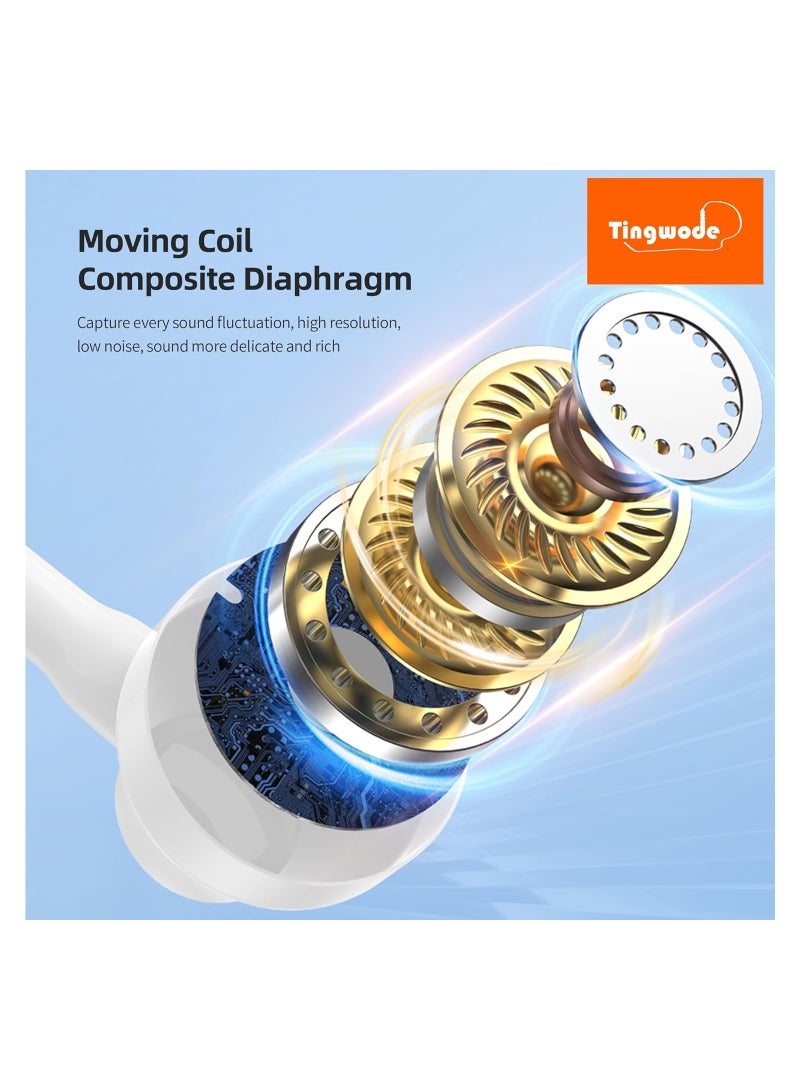 Tingwode SM-10 Stereo Headset With Microphone And Comfortable Wearing For Mobile Phone 1.2 M - Black - Image 3