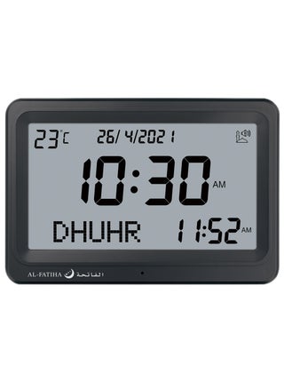 AL-FATIHA Automatic Worldwide Digital 8 Azan Prayer Sounds Islamic Wall and Desk Clock Black - pzsku/Z70674A157EF1DAE0E4E3Z/45/_/1731901237/53b1cee7-1f61-45ef-844b-0daaf7273587