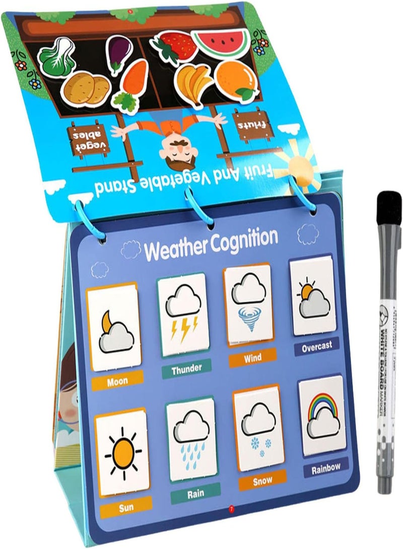GGOOT 5 Pcs Busy Book For Toddlers 1-3 - Montessori Preschool Busy Book For Kids Learning Activity,Magic Stickers Preschool Learning Activities Sensory Toy For Special Needs Toys - Image 1