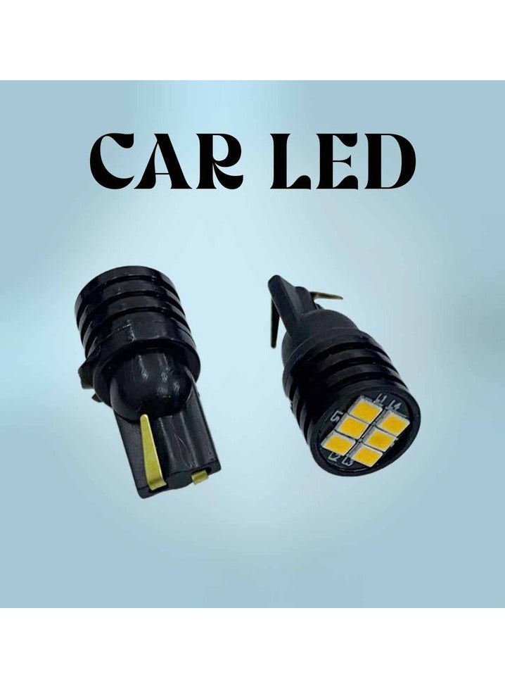 Loquat Turn  LED Light For Front Or Back Side, Car Indicator Bulb LED 6 Watt 2 Pcs Super Bright Park Light Bulb WY21W - Image 1