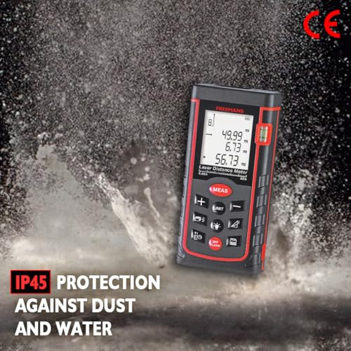 FREEMANS PRO-L40 Professional Laser Distance Meter 40m with Area, Volume, Pythagorean Measurement and Self-Calibration Function, Carry Bag and Batteries Included, Best Suitable for Indoor Measurements - Image 2