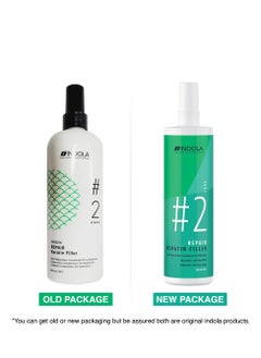INDOLA Repair Keratin Filler Spray Infused With Marula Oil, It Nourishes The Fibers, Cuticles and Hair Structure 300ml  - Image 3