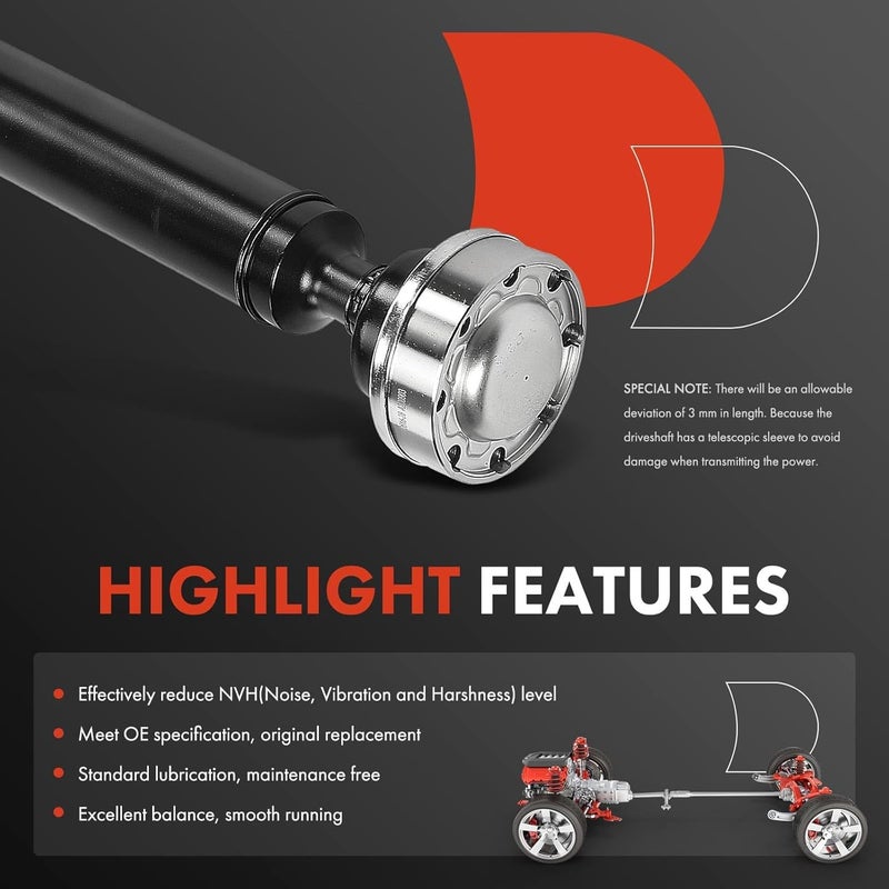 A-Premium Rear Complete Drive Shaft Assembly for Dodge Durango - Image 5