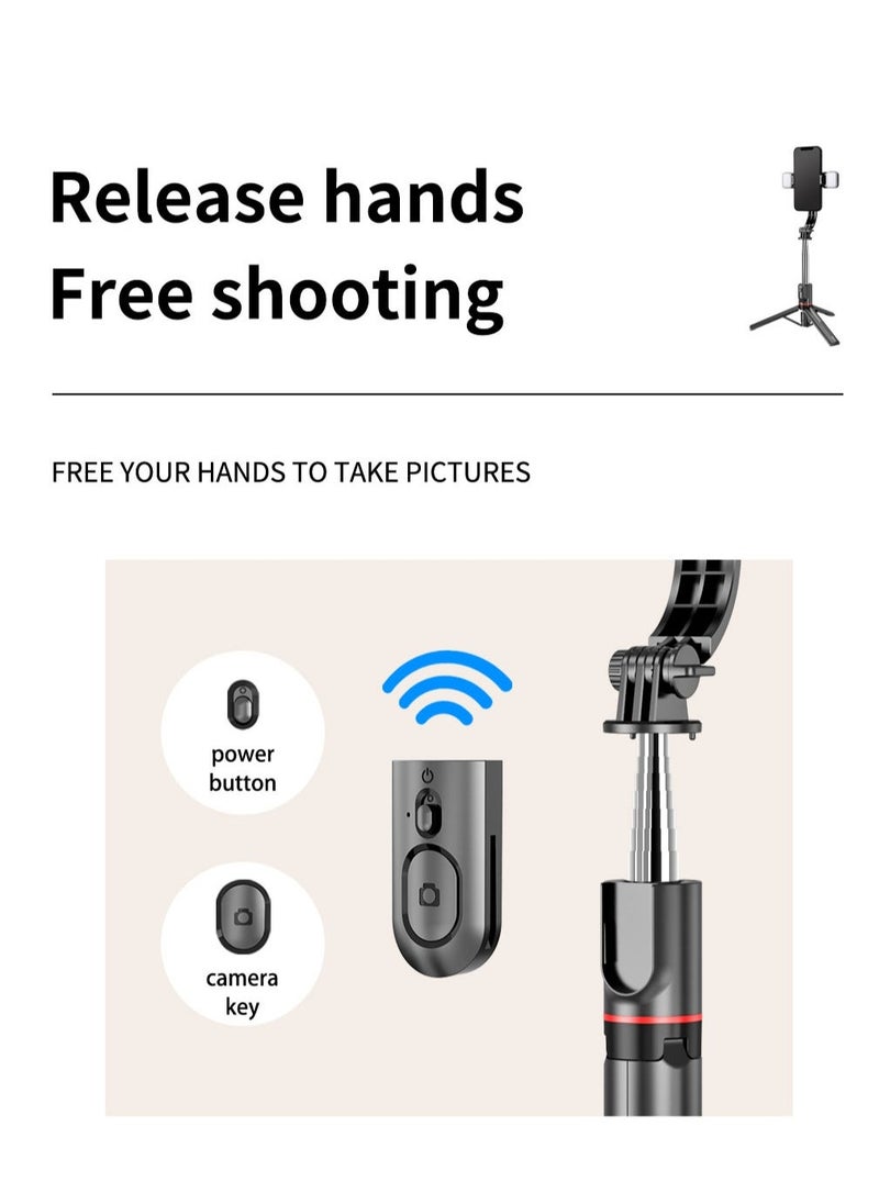 Generic - 45.66‘’Selfie Stick Tripod with double fill light, Extendable Stainless Steel Tripod with Rechargeable Bluetooth Remote, Compatible with iPhone and Android Smartphones, Perfect for Travel, Vlog, Video and Photo - Image 1