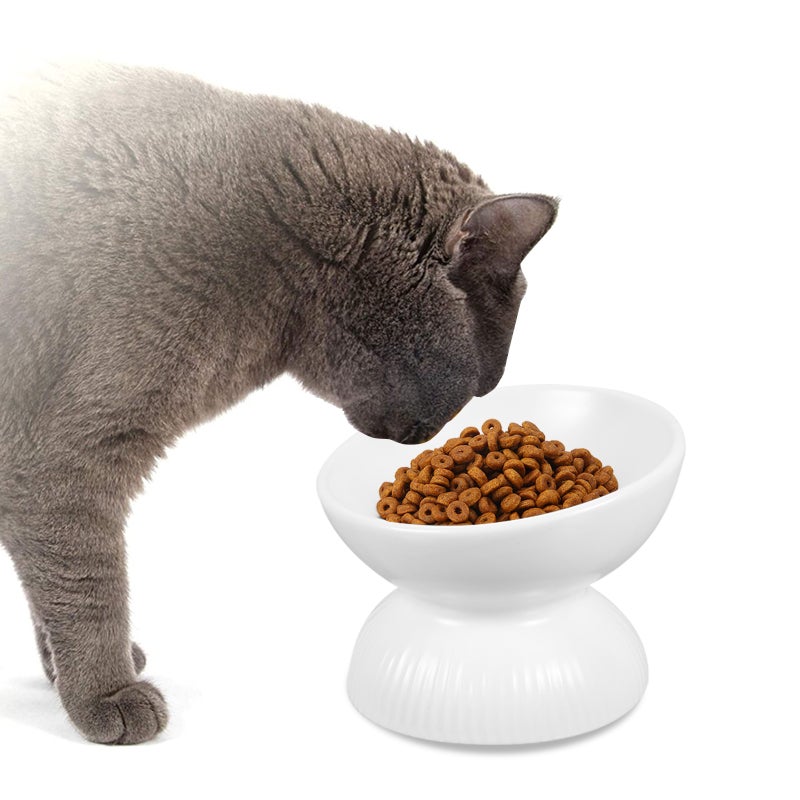 Ceramic Cat Feeder Pet Bowl Cat Eating Bowl Pet Neck Food Feeder - Image 4