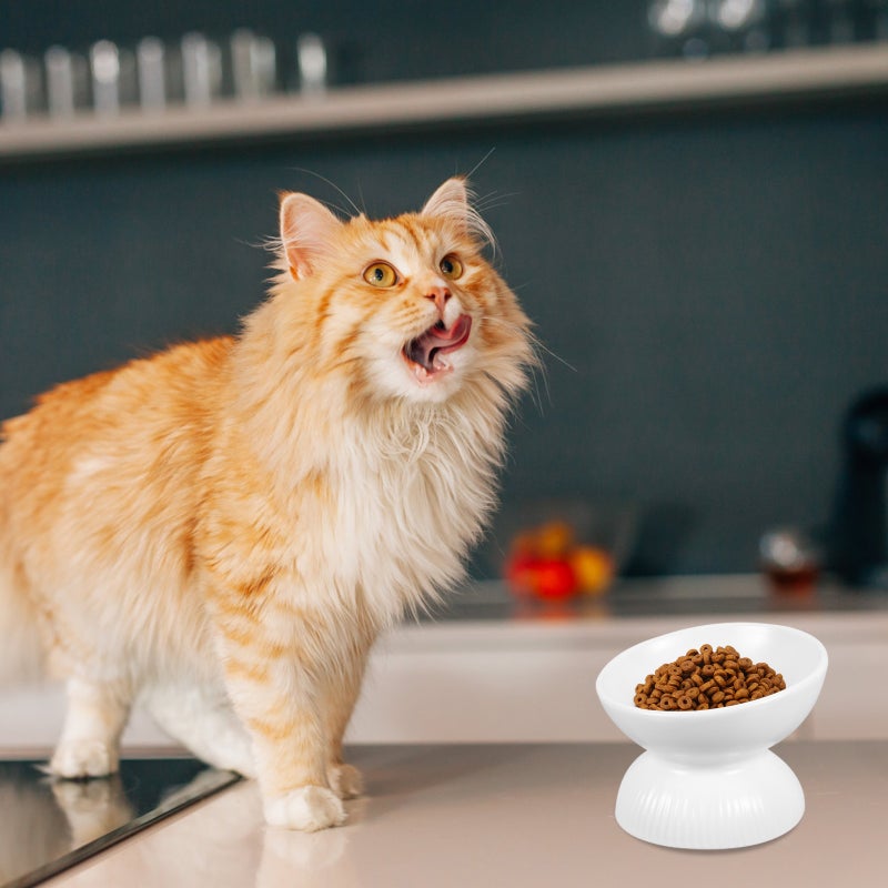 Ceramic Cat Feeder Pet Bowl Cat Eating Bowl Pet Neck Food Feeder - Image 3