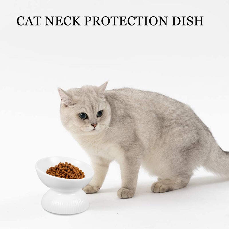 Ceramic Cat Feeder Pet Bowl Cat Eating Bowl Pet Neck Food Feeder - Image 2