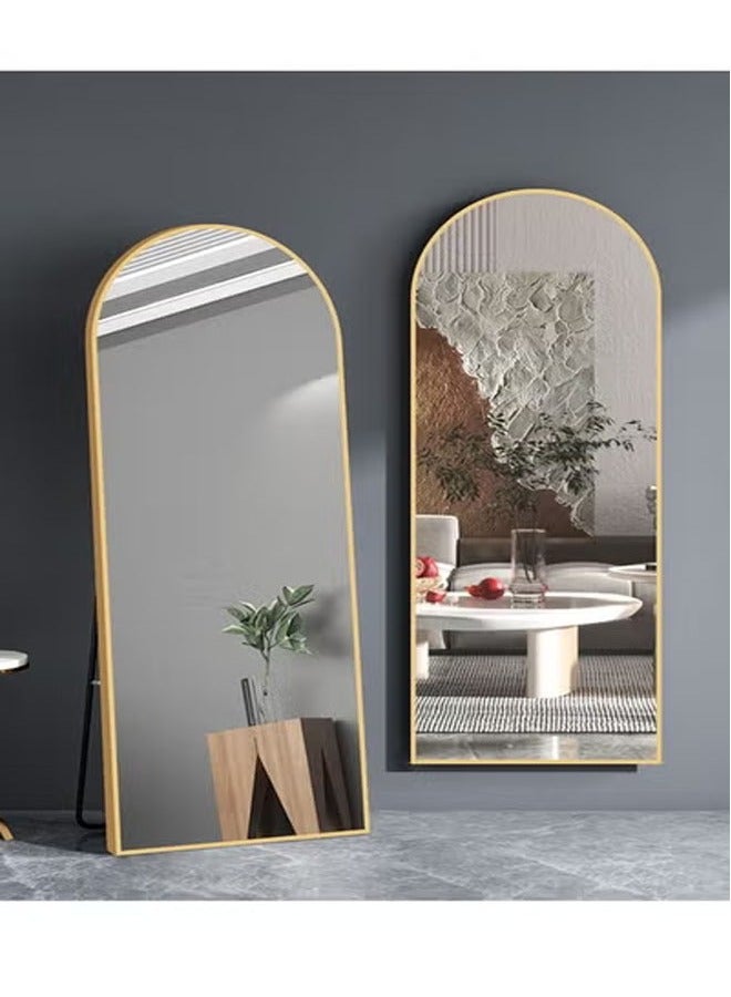 كيكي مرآة خلع الملابس قائمة كاملة الطول 80 × 180 لون ذهبي - Image 2