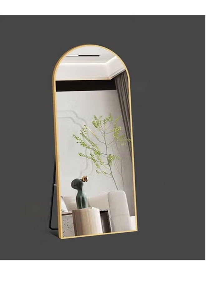 كيكي مرآة خلع الملابس قائمة كاملة الطول 80 × 180 لون ذهبي - Image 5