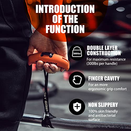 MOST GRIP Neutral Grip Pull Up Handles for Home Gym Workout, Ergonomic Pull Up Grips with Non-Slip for Pull Up Bar and T-bar Row - Image 4