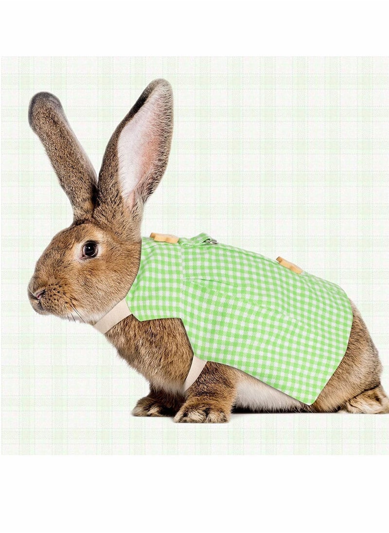 Y&D - Pet Rabbit Dress with Harness Set Costume Walking Breathable Small Animal Vest Escape Proof - Image 1