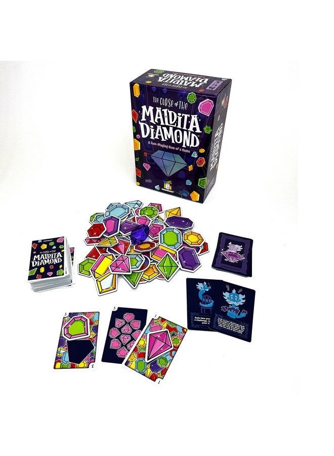 Gamewright - The Curse of The Maldita Diamond - A Fast Playing Gem of a Game - Card Game for Kids - Ages 8 and Up - Great for Family Game Night! - Image 1