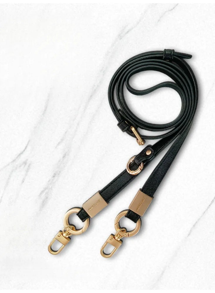 Adjustable Genuine Leather Phone Crossbody Strap, Multi-Functional Anti-Lost Lanyard for Phones & Bags - Image 1
