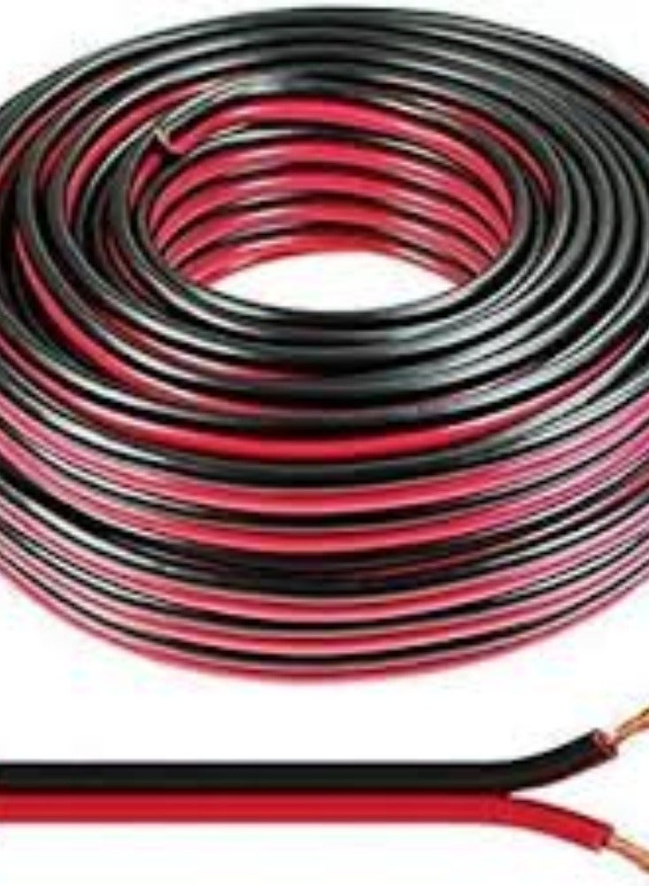 KNP 45 Meter Aricol Twin Speaker Cable in Red Black is a high quality audio cable designed for superior sound transmission. - Image 1