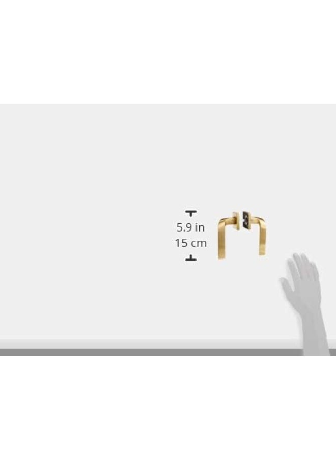 Yale Yale Decorative Aluminium Lever Door Handle And Rosette Set, Gold Finish  - Image 3