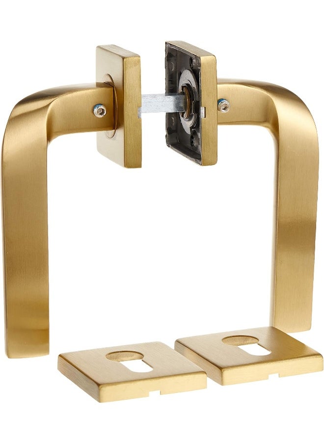 Yale Yale Decorative Aluminium Lever Door Handle And Rosette Set, Gold Finish  - Image 1