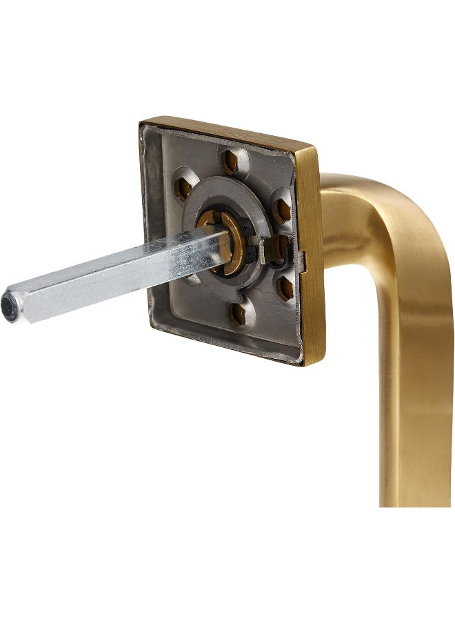 Yale Yale Decorative Aluminium Lever Door Handle And Rosette Set, Gold Finish  - Image 2