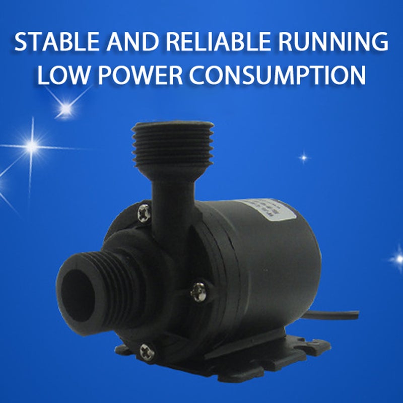 Submersible Water Pump: DC12V Brushless Motor, Low Noise High Efficiency, 800L/H Flow - Long 20000-Hour Service Life, Energy Saving for Aquariums, Fountains and Hydroponic Systems - Image 2