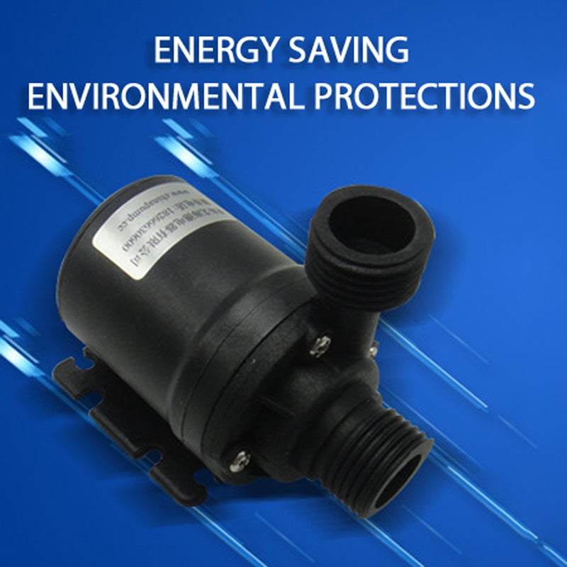Submersible Water Pump: DC12V Brushless Motor, Low Noise High Efficiency, 800L/H Flow - Long 20000-Hour Service Life, Energy Saving for Aquariums, Fountains and Hydroponic Systems - Image 4