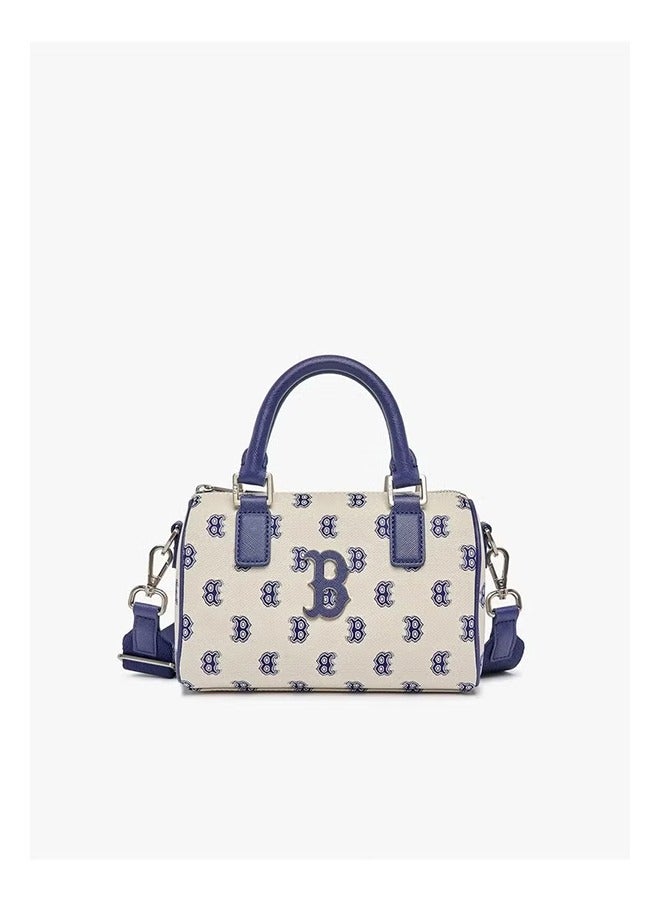 MLB A new Boston bag from MLB in South Korea, NY, with full-label letter prints, is a single-shoulder hand-held crossbody bag for women - Image 1