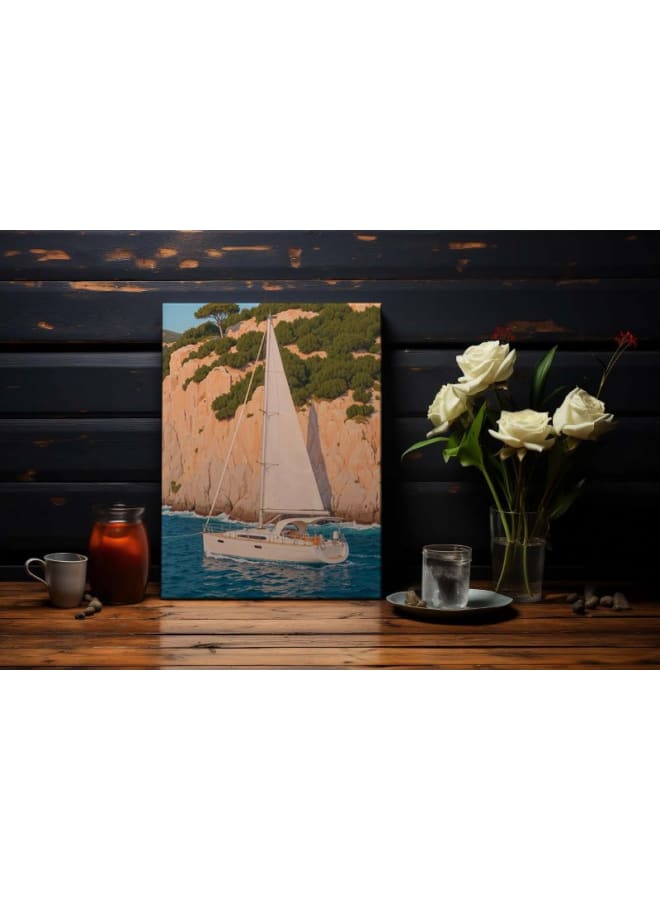 هوم جاليري لوحة فنية مطبوعة على قماش "هروب من المحيط" مقاس 120 فى 80 - Image 5