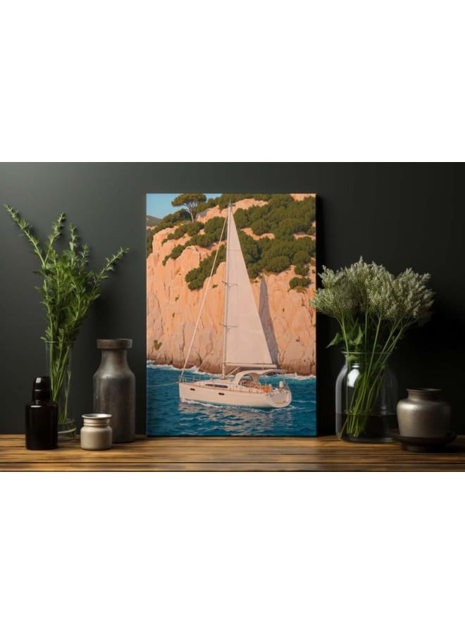 هوم جاليري لوحة فنية مطبوعة على قماش "هروب من المحيط" مقاس 120 فى 80 - Image 3