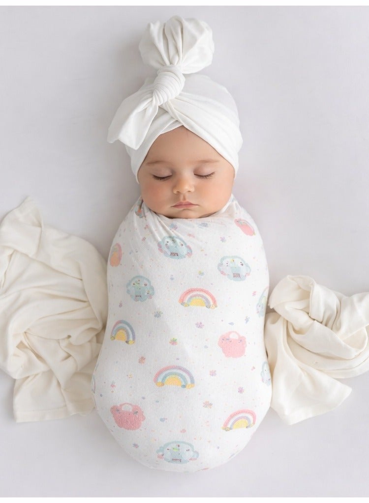 TUMMY  Printed Baby swaddles for new born babies pack of 3 - Image 3