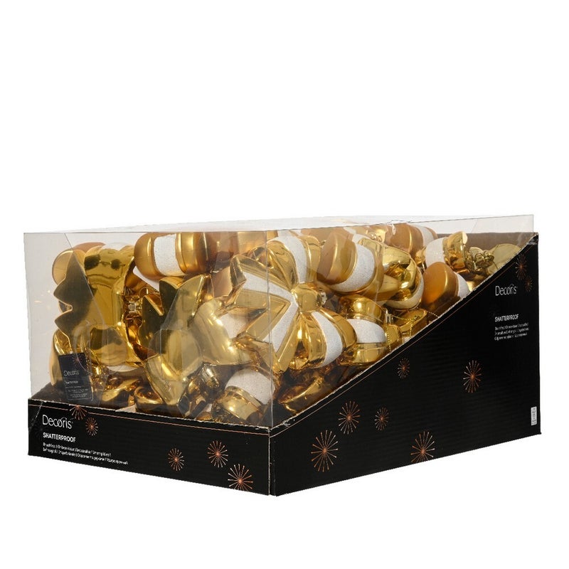 Kaemingk زينة كايمينك الذهبية المقاومة للكسر على شكل قوس لزينة الأشجار والعطلات الداخلية والخارجية - 12 سم، قطعة واحدة - Image 2